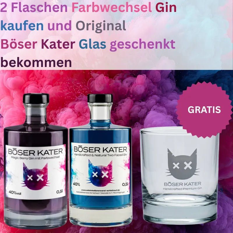 2er Bundle Farbwechsel Gin + Glas