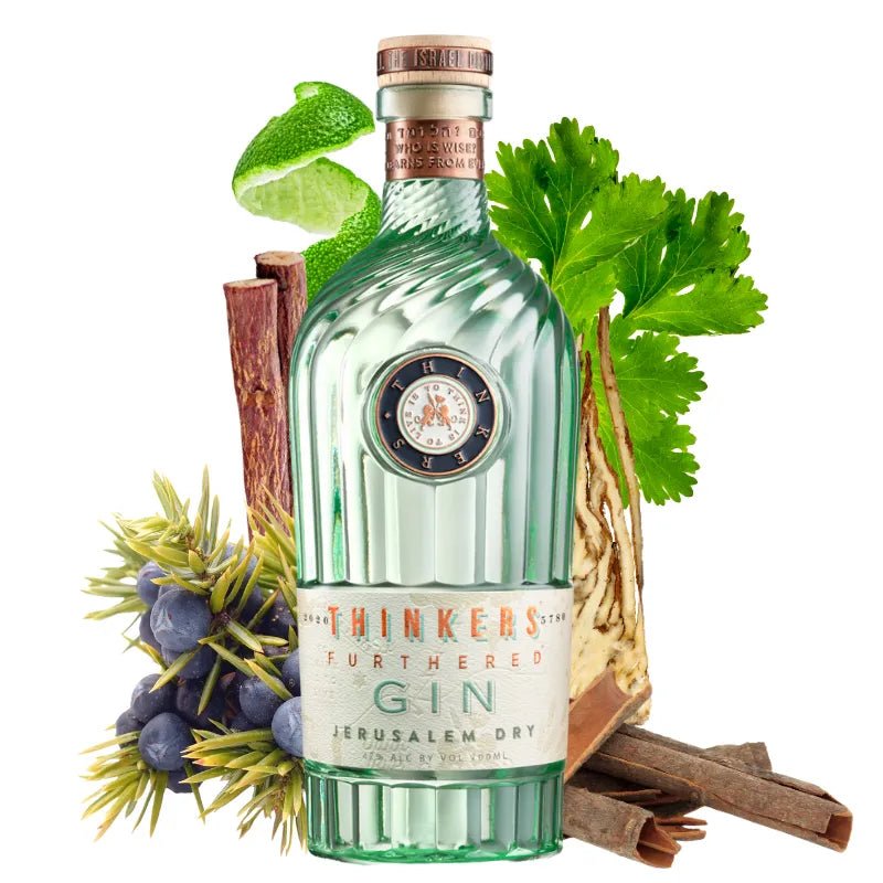 Thinkers Jerusalem Dry Gin mit Botanicals