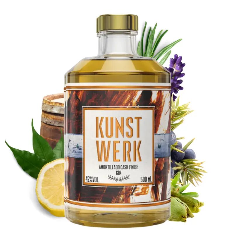 KUNSTWERK Gin - Amontillado Cask Finish - Barrel Aged Gin - GiNFAMILY