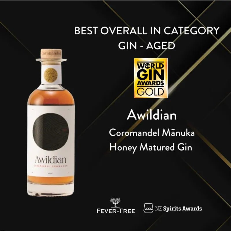 Auszeichnung World Gin Awards Awildian Coromandel Manuka Gin