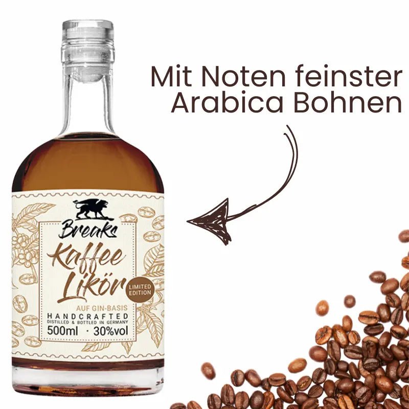 BREAKS Kaffee Likör auf Ginbasis- mit feinsten Arabica Noten