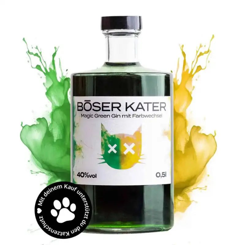 Böser Kater Magic Green Gin mit Farbwechsel - GiNFAMILY