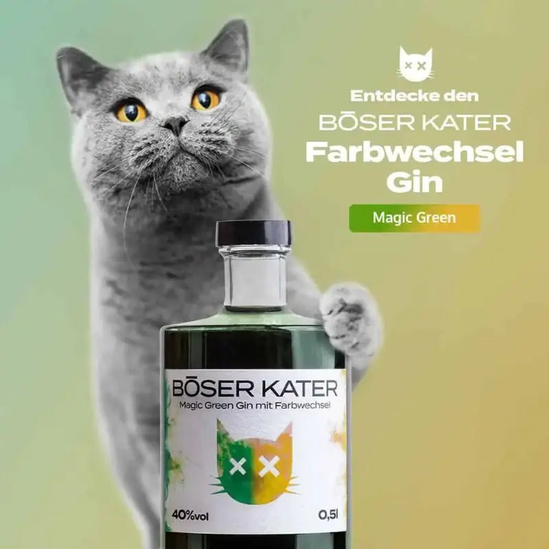 Böser Kater Magic Green Gin mit Farbwechsel - GiNFAMILY