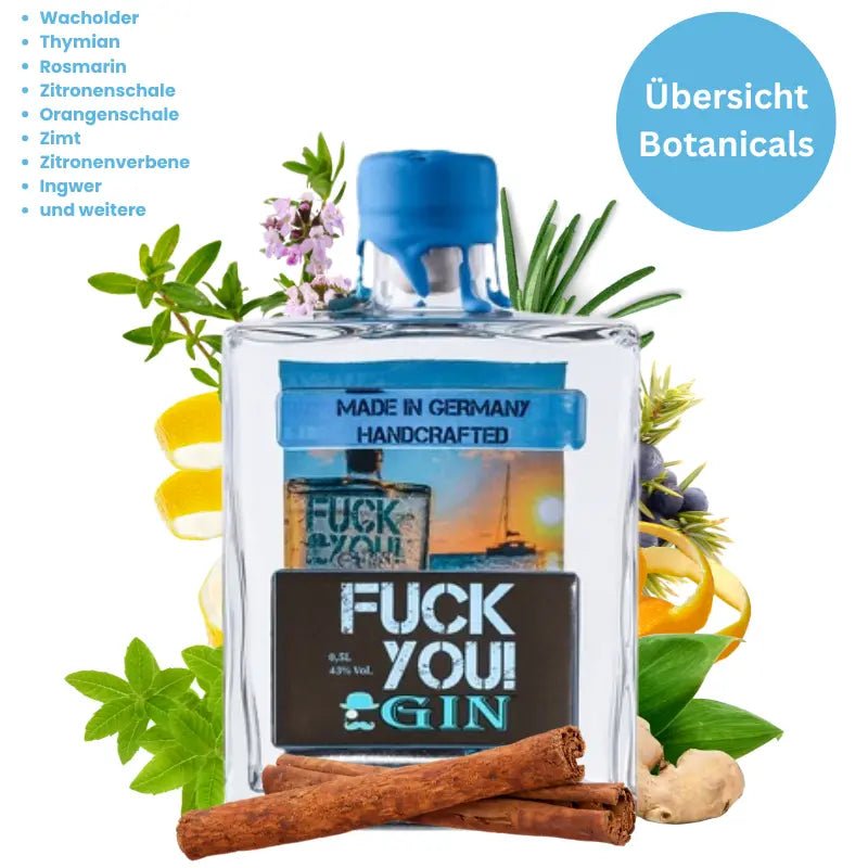Botanicalübersicht Fuck You! Gin 