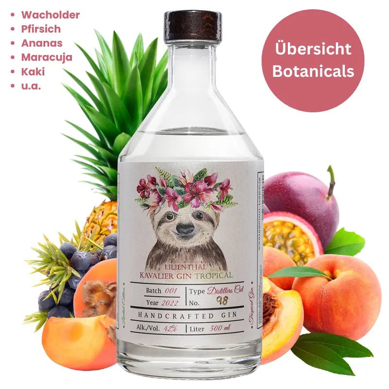 Botanicalübersicht LILIENTHAL Tropical Gin