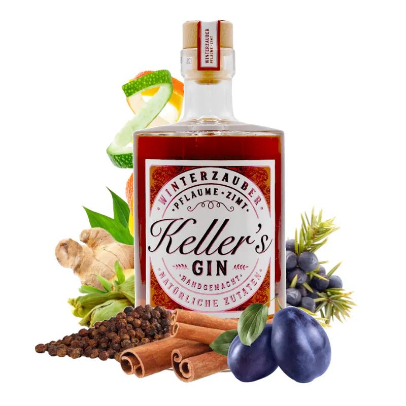 Kellers Gin Winterzauber mit Botanicals