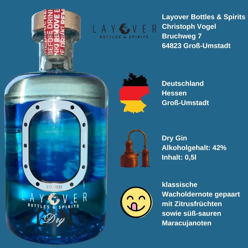 Produktinformationen Layover Dry Gin Gate A42