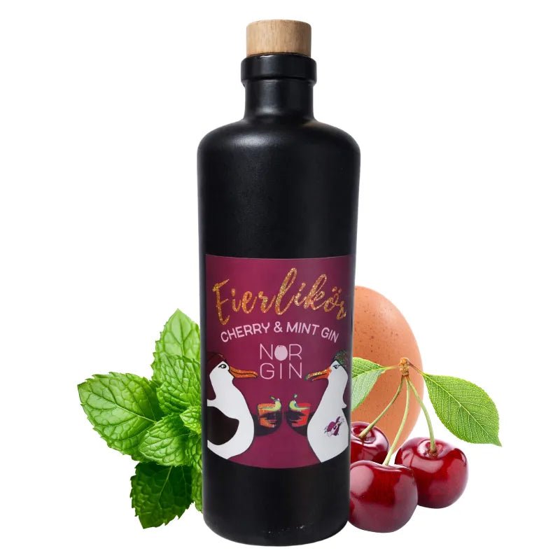 Norgin Premium Eierlikör Cherry & Mint mit Botanicals