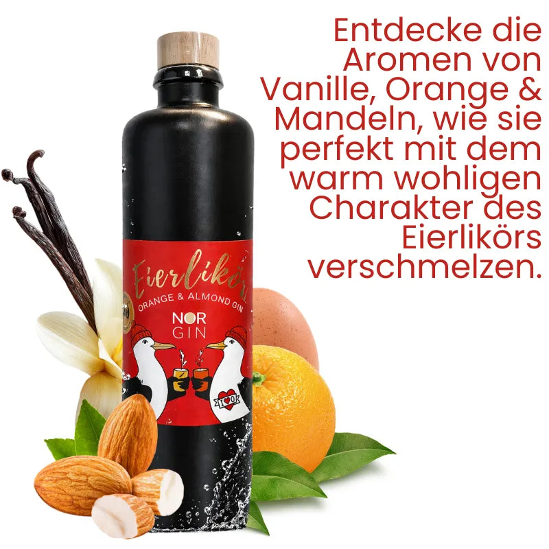 Norgin Premium Eierlikör mit Spruch