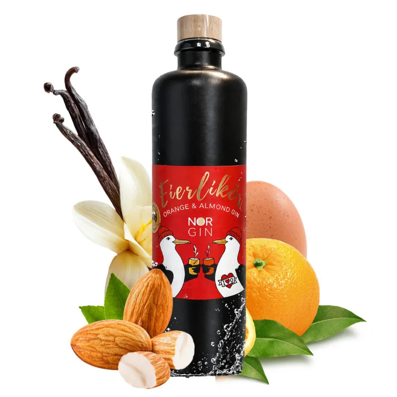 Norgin Premium Eierlikör mit Zutaten