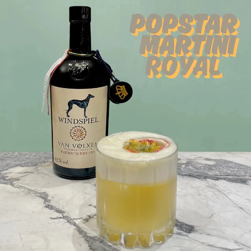 Popstar Martini Royal - Windspiel Premium Dry Gin van Volxem
