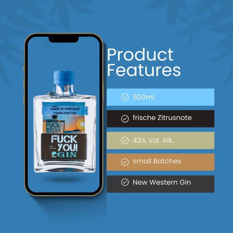 Product Features Fuck You Gin