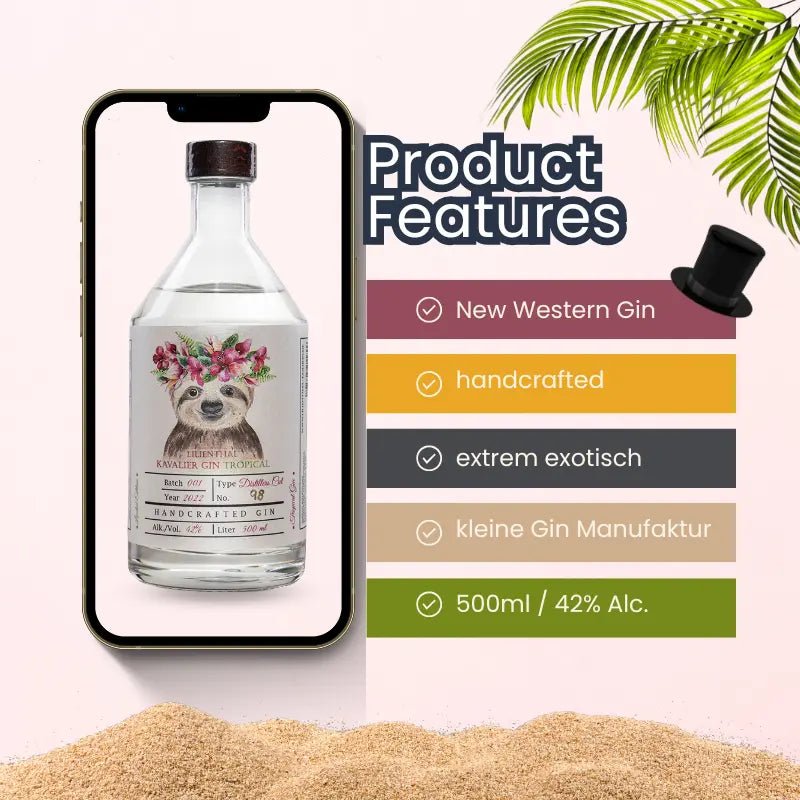 Product Features LILIENTHAL Tropical Gin