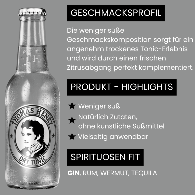 Produktbeschreibung Thomas Henry Dry Tonic Water