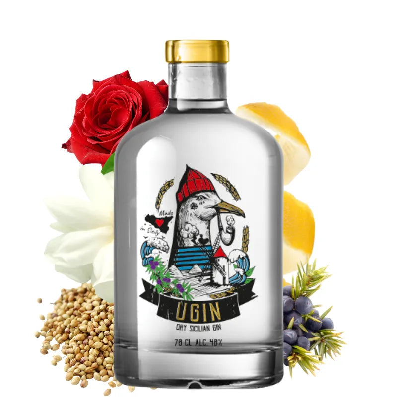 UGIN Dry Sicilian Gin mit Botanicals