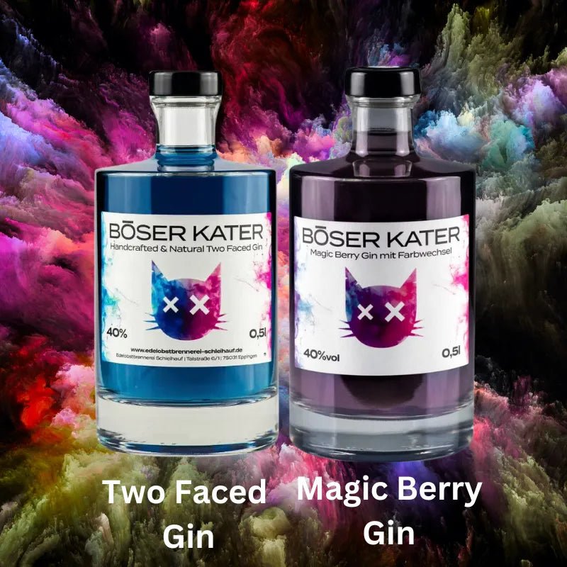 2er Bundle Böser Kater Farbwechsel Gin + Glas - GiNFAMILY