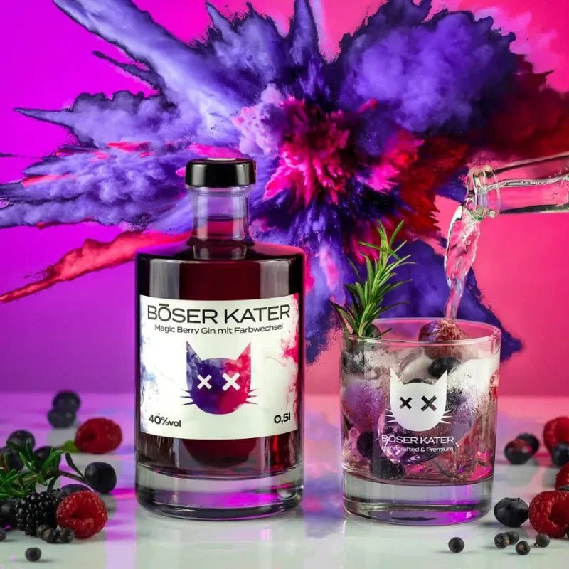 2er Bundle Böser Kater Farbwechsel Gin + Glas - GiNFAMILY