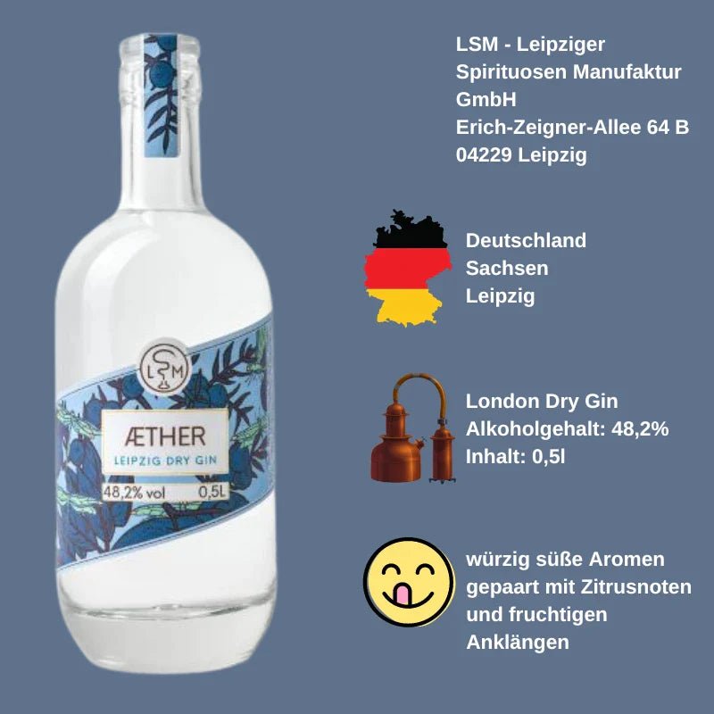 AETHER Leipzig Dry Gin - GiNFAMILY