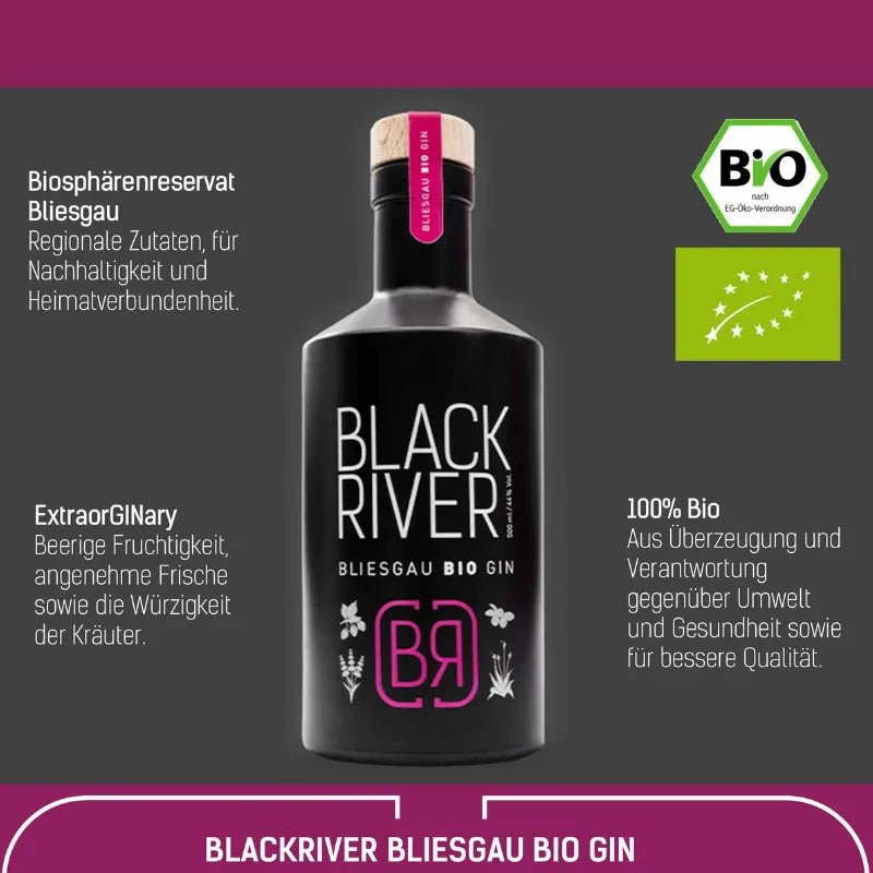 Blackriver Bliesgau BIO Gin 500ml - GiNFAMILY