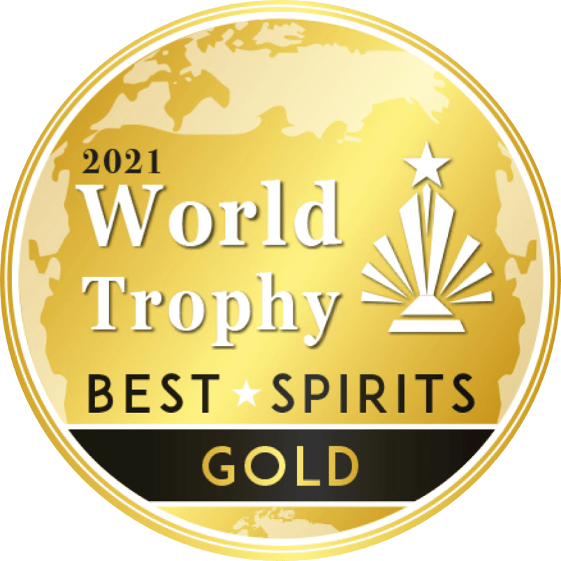 Auszeichnung 2021 World Trophy Best Spirits Gold