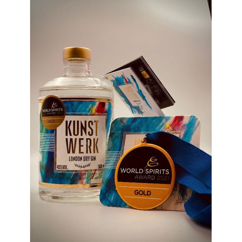 Kunstwerk London Dry Gin mit Awards
