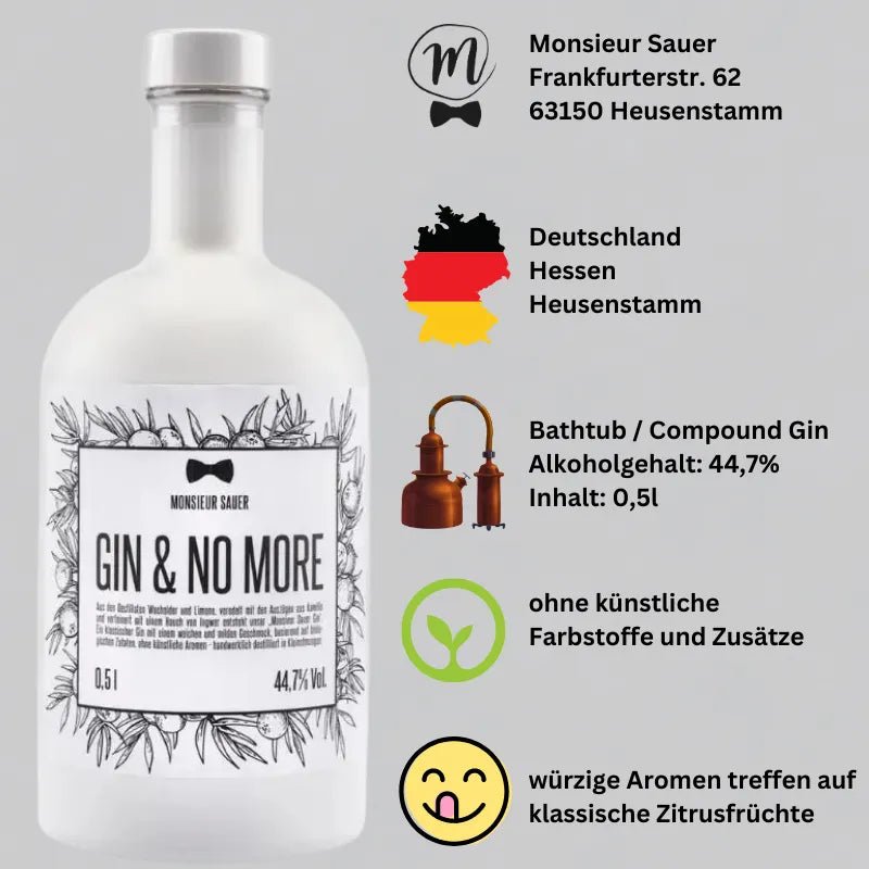 Monsieur Sauer - Gin & No More - GiNFAMILY